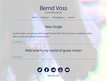 Tablet Screenshot of berndvoss.com